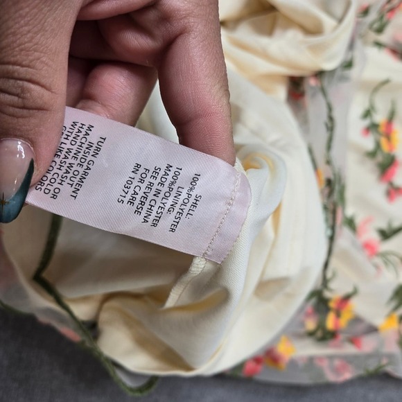 Nanette Lepore Floral Embroidered Illusion Dress - Picture 5 of 9